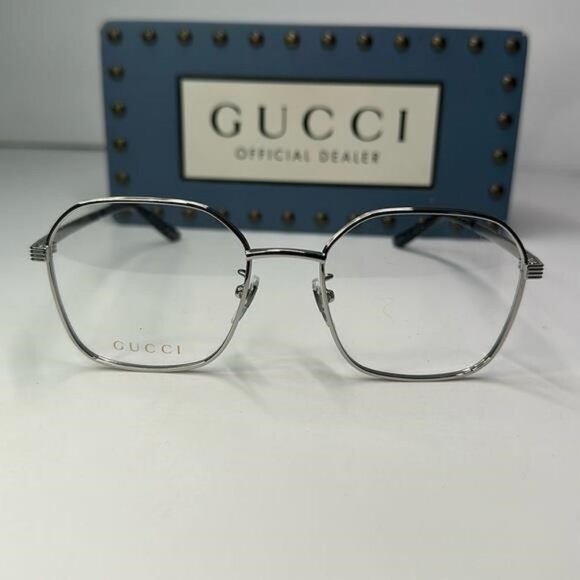 Gucci GG0946OA Square Metal Eyeglasses – Full Rim Frame for Men - Picture 6 of 13